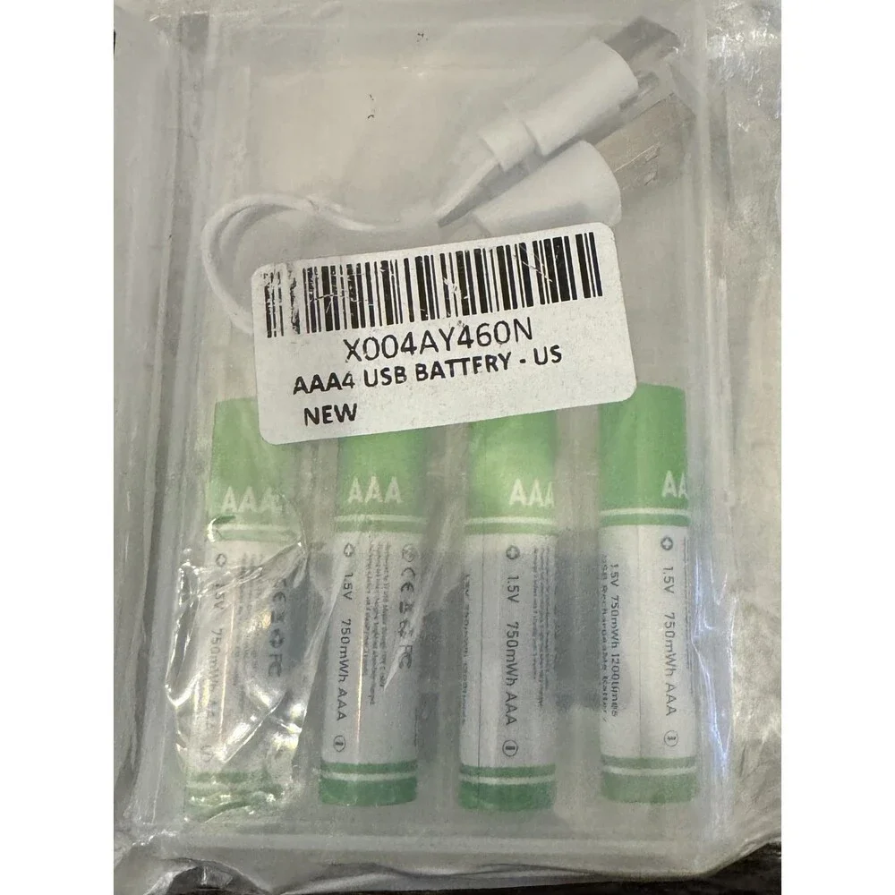 New 4 pack USB Rechargeable Batteries AAA